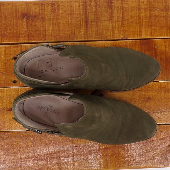 Caslon Women's Suede Leather Buckle Ankle Boots - size 5.5 - Picture 6 of 10